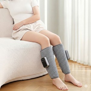한일의료기 종아리 공기압온열 마사지기, 그레이, 종아리마사지기 두쪽