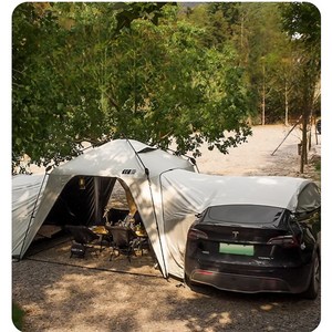 익스플로어 차박텐트 모빌리티 도킹쉘터 차량용 돔 캐노피 확장 파츠 조합형, 화이트