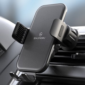 신지모루 차량용 고속 무선충전 강력고정 오그랩엑스 핸드폰 거치대 15W 송풍구형, 블랙, SOG_WIRE_MAX2_BK_SJM