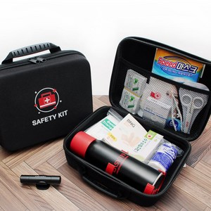 차량용 비상 탈출 응급약품 키트 구급가방 비상망치 소화기 B세트, 1개