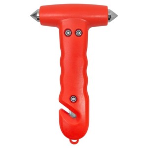 월드크린 차량용 비상 탈출 망치, 1개, 듀얼 오렌지