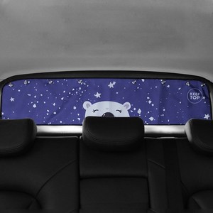 TKB 차량용 암막 트렁크 햇빛가리개 차박 카커튼, 북극곰, 1개