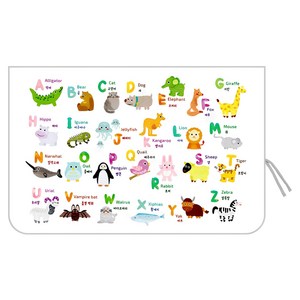 banybany 차량용 자석 암막 햇빛가리개, 암막 동물나라ABC, 1개