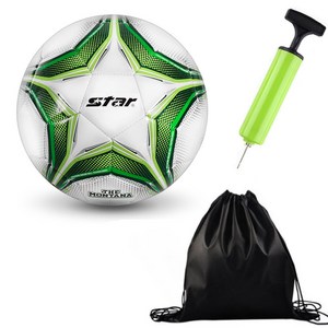 스타 더 몬타나 축구공 5호 + 볼 가방 + 볼펌프, 5호, 1개