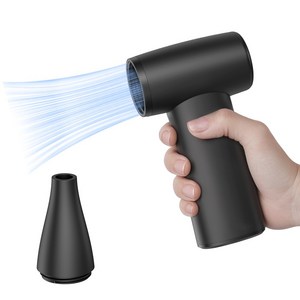 WOWWAY 초강력 무선 에어건 4단계조절 150000rpm 차량용 미니 소형 핸디 청소기 선풍기 송풍기