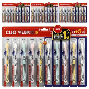 크리오 덴티메이트 시즌2 초극세모 칫솔, 10개입, 4개