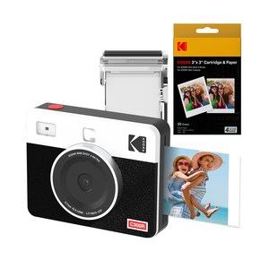코닥 미니샷3 레트로 즉석카메라 + 카트리지 38p 세트 C300R 화이트