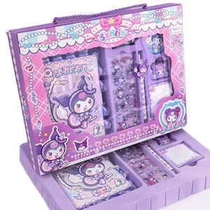 TN77 산리오 귀여운 캐릭터 학용품 초등학생 다이어리 꾸미기 다꾸 필기구 문구세트 선물세트, 쿠로미 A타입, 1개