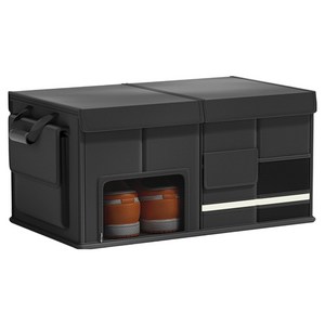 오토벨라 트렁크 대용량 접이식 방수 자동차 정리 수납함, 블랙