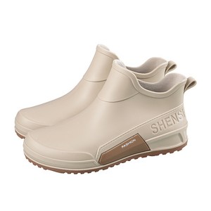 아띠꼴로 남자 가벼운 발목 헌터 장화 발편한 여성 숏 레인부츠, 코코넛베이지, 230