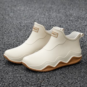 앵클 레인부츠 방수 슈즈 남녀 커플 레인부츠 주방 작업화 내마모성 방수 미끄럼 방지 경량 쿠셔닝 슈즈