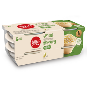 햇반 발아현미밥, 130g, 6개