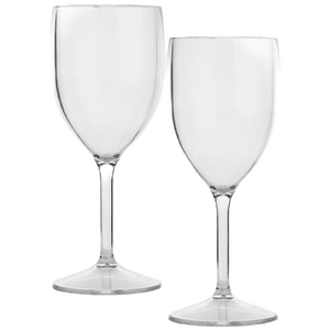 고강도 플라스틱 와인잔 캠핑 휴대용 깨지지않는 와인글라스, 2개, 270ml