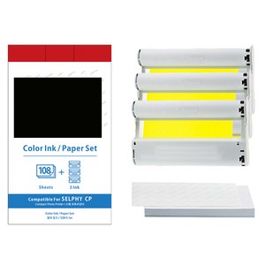 캐논 호환 셀피 인화지 KP-108IN, 1세트, 4X6